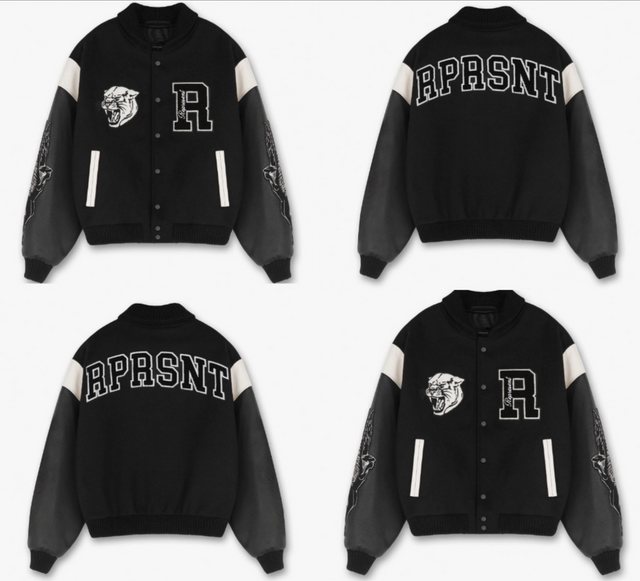 Represent Winterjacke REPRESENT RPRSNT VARSITY JACKET Bomber Blouson College-Jacke Bomberjac