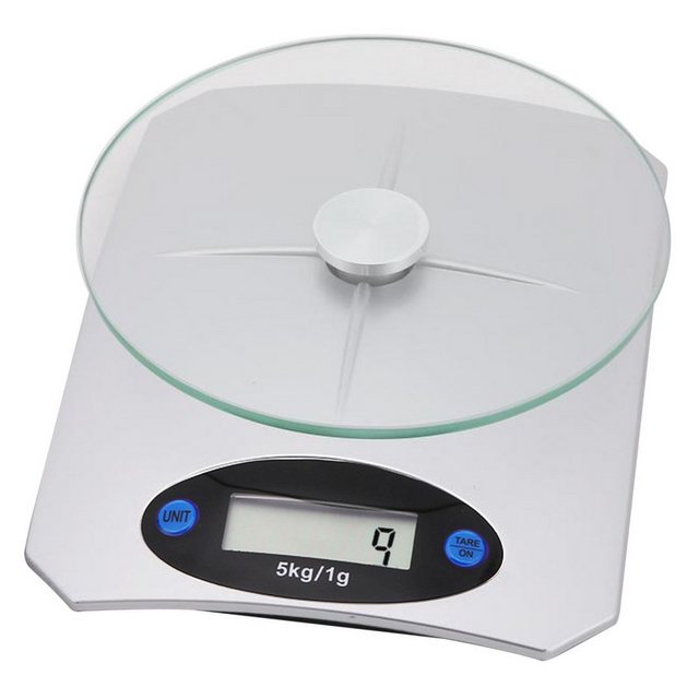 Retoo Küchenwaage Küchenwaage Digital 5kg Haushaltswaage Küchen Waage Digitalwaage Tara, (Packung, Elektronische Waage mit LCD-Display, Originalverpackung), Maximales/Minimales Gewicht: 5kg/2g, Genauigkeit der Messung:bis zu 1g