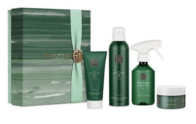 Rituals Wellness-Pflegeset The Ritual of Jing Geschenkset Mittel Beauty Frauen Männer Beauty Set, angenehmer Duft, Dusche, Raumduft, Körperpflege, Damen & Herren Wellness Set, Pflege ideal als Geschenk für Mann & Frau