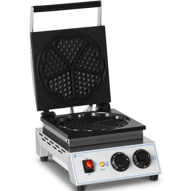 Royal Catering Waffeleisen Waffeleisen Herzform Waffelmaschine Herz Waffeleisen 1.500 W, 1,500 W