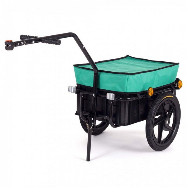 SAMAX Fahrradlastenanhänger Lastenanhänger / Fahrradanhänger für 60 Kg / 70 Liter in Grün