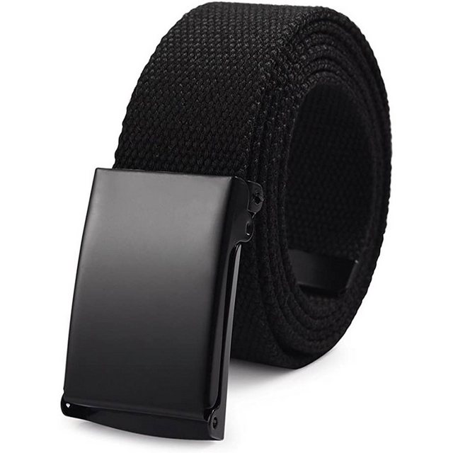 SOTOR Gürtelriemen Unisex Gürtel Nylon Canvas Belt Business 130 cm Automatisch Schnallen Verstellbarer Herren Damen Universal Outdoor Güertel