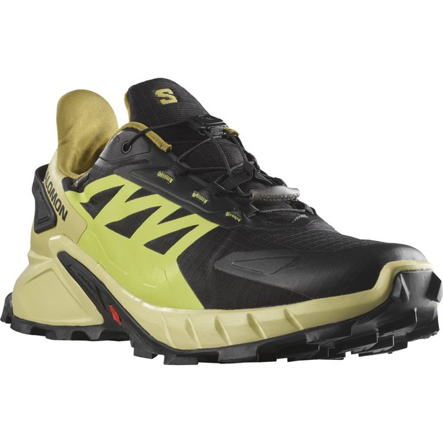 Salomon Schuhe SUPERCROSS 4 GTX Black/ Black/Leek Green/Acid Lime Laufschuh