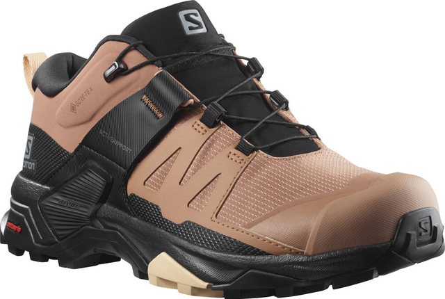 Salomon Schuhe X ULTRA 4 GTX W Mocha M Mocha Mousse/Black/Almond Cream Wanderschuh