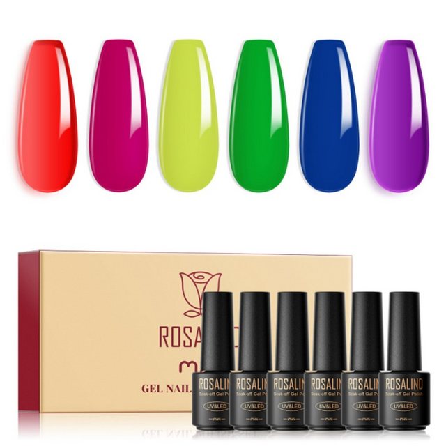 Scheiffy Nagellack-Set Nagelset,6 Farben Nagellack Set,UV Nagellack Set,Nagellack Gel Set