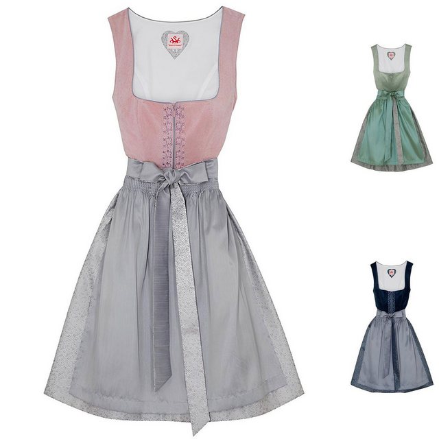 Spieth & Wensky Dirndl Demo Dirndl Dirndl Demo Midi-Dirndl Kleid 2-teiliges Trachtenkleid