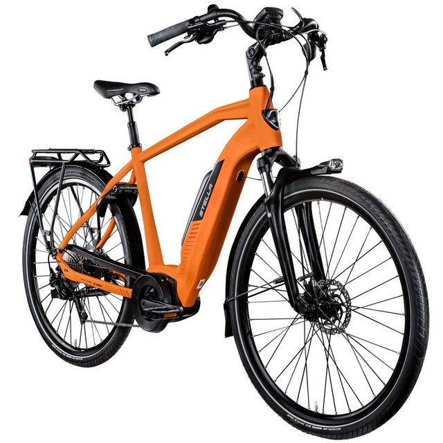 Stella E-Bike Morena Premium, 10 Gang Shimano Deore Schaltwerk, Kettenschaltung, Mittelmotor, 500 Wh Akku, E Bike Trekking Fahrrad unisex 160-185 cm Pedelec Bosch Elektrofahrrad