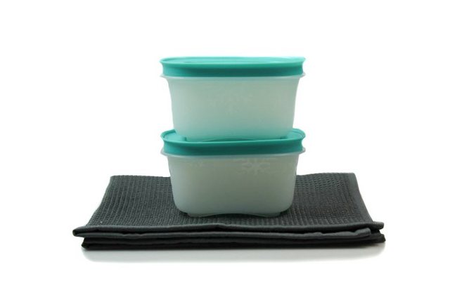 TUPPERWARE Back-Set TUPPERWARE Gefrier-Behälter Eiskristall 170 ml (2) minze-weiß Dose