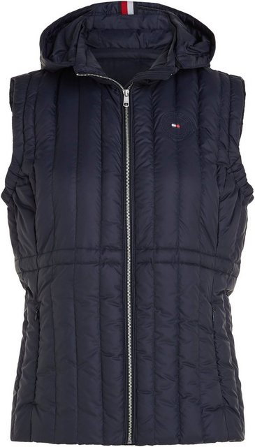 Tommy Hilfiger Curve Daunenweste CRV FEMININE LW DOWN VEST mit Logostickerei