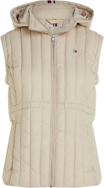 Tommy Hilfiger Curve Daunenweste CRV FEMININE LW DOWN VEST mit Logostickerei