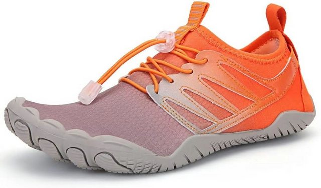 UE Stock Unisex Barfußschuhe Strandschuhe Wasserschuhe Gr. 41 Orange Barfußschuh Weicher Komfort