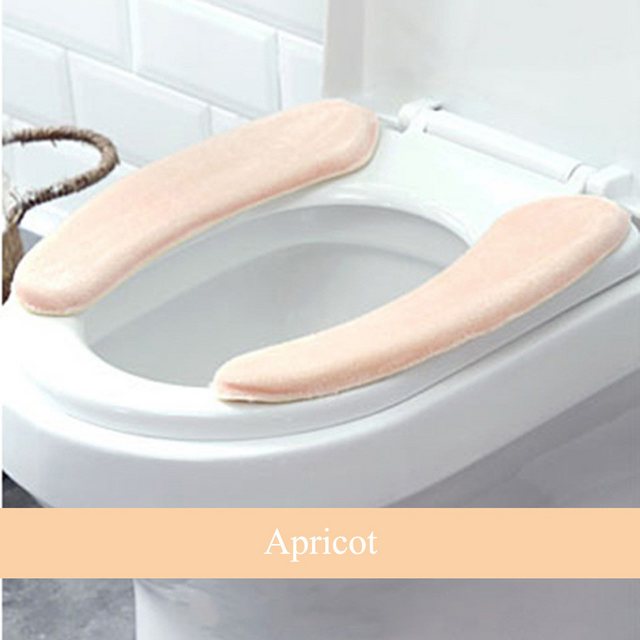 WC-Deckelbezug 2 PCS Toilettensitzbezug Weich, Toilettensitzauflagen Waschbar Coonoor, Wc Sitz Kissen Pads Wc Sitzbezüge Warm Toilettensitzbezug Plüsch