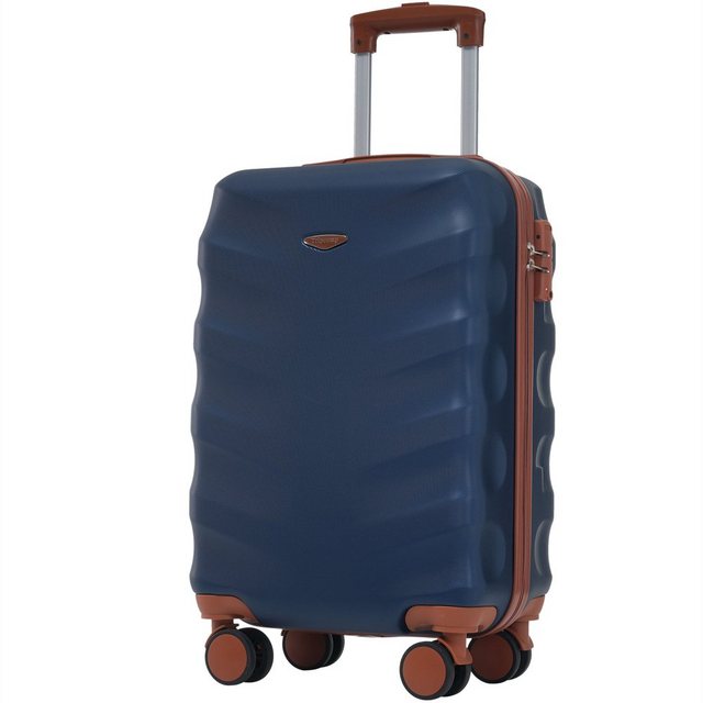 XDeer Hartschalen-Trolley Hartschalen-Koffer Rollkoffer Reisekoffer 20'' Handgepäck, 4 Rollen ABS-Material TSA Zollschloss 36*23*56cm Reisekoffer