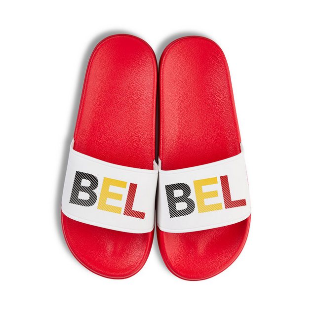 Youth Designz Belgien Unisex Badelatschen Flip Flops Badeschuh mit lustigen Logo für Damen und Herren