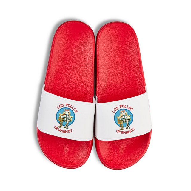 Youth Designz Hermanos Unisex Badelatschen Flip Flops Badeschuh mit lustigen Logo für Herren & Damen