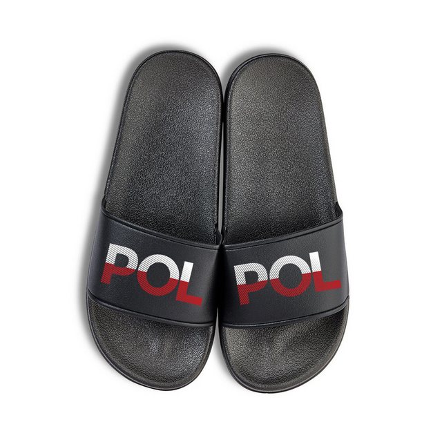 Youth Designz Polen Unisex Badelatschen Flip Flops Badeschuh mit lustigen Logo für Damen und Herren