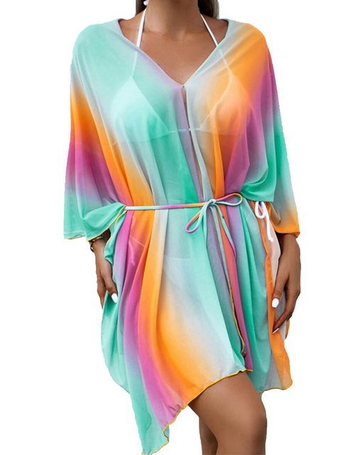 ZWY Strandkleid Damen-Badeanzug-Überwurf, Badeanzug, Kimono, langes Strandkleid