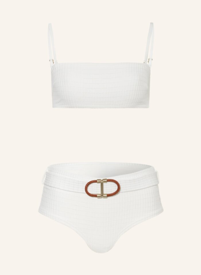 Zimmermann Bandeau-Bikini Alight weiss