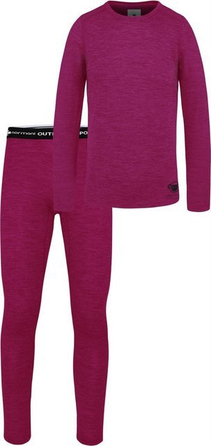 normani Thermohose Kinder Merino Thermo Unterwäsche Sportunterwäsche Ski-Funktionsunterwäsche für Junge und Mädchen - 100% Merinowolle