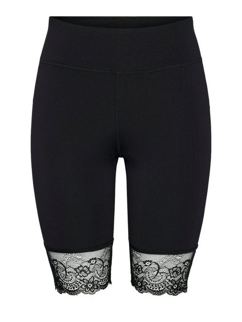 pieces Radlerhose - Bikeshorts mit Spitze - High Waist - Slim Fit - PCAMIVA HW LACE