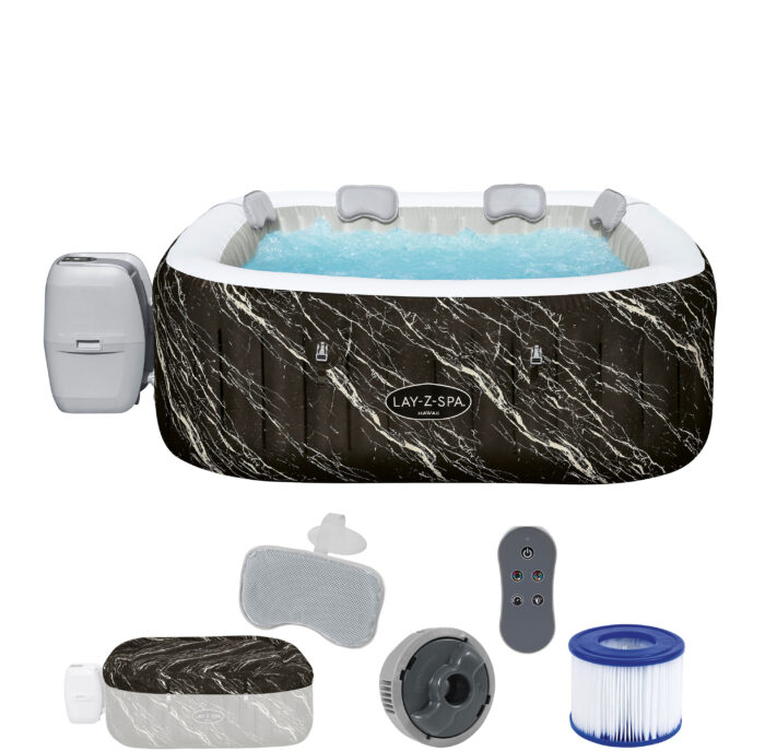 Bestway Whirlpool "LAY-Z-SPA Hawaii AirJet™", WLAN, LxBxH: 180x180x66 cm, bis zu 6 Personen