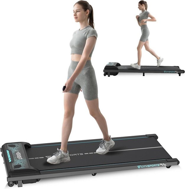 CITYSPORTS Laufband Elektrisches Laufband, Klappbar leise,bis 110kg Laufband für Zuhause (Lauf Band Elektrisch, Walking Pad, Treadmill für Zuhause, Sportgeräte für Zuhause, für abnehmen Sport, für Haus, Joggen), Laufbänder, Winter laufen, Sport