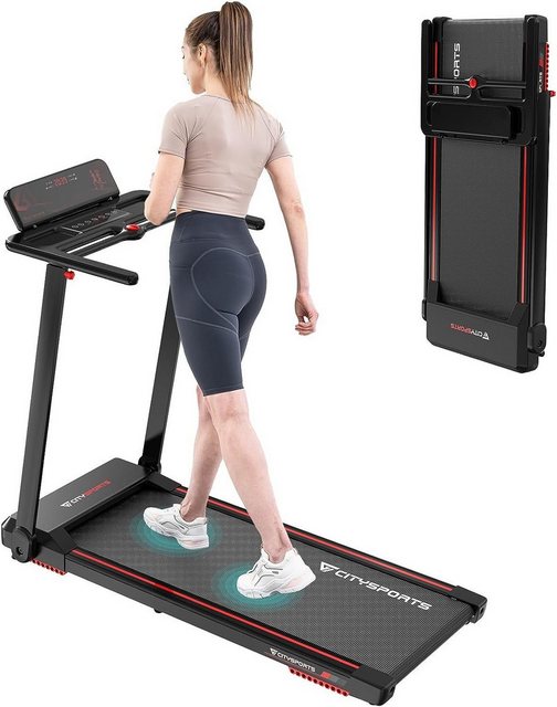 CITYSPORTS Laufband Elektrisches Laufband, Klappbar leise,bis 150kg Laufband für Zuhause (Klappbares Lauf Band Elektrisch, Walking Pad, Treadmill für Zuhause, Sportgeräte für Zuhause, für abnehmen Sport, für Haus, Joggen), Laufbänder, Winter laufen, Sport