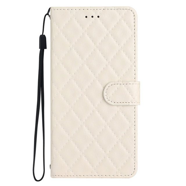 CLM-Tech Handytasche für Xiaomi Redmi Note 13 5G Hülle Tasche aus Kunstleder Klapphülle (Xiaomi Redmi Note 13 5G Bookstyle Klappetui Diamanten Muster schwarz, beige, rosa, hellblau, Handyhülle mit Standfunktion - Wallet Flip Case inklusive Kartenfächer), Schutzhülle mit Magnetverschluss