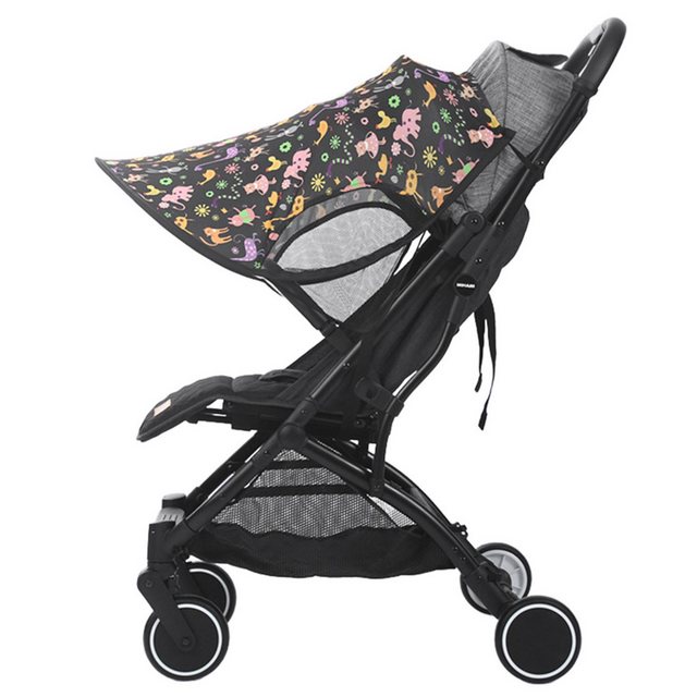 Daisred Kinderwagen-Sonnenschutzhülle Sonnensegel für Kinderwagen mit UPF 50+ Baby Buggy Sun Sonnendach, Durchmesser 70 cm