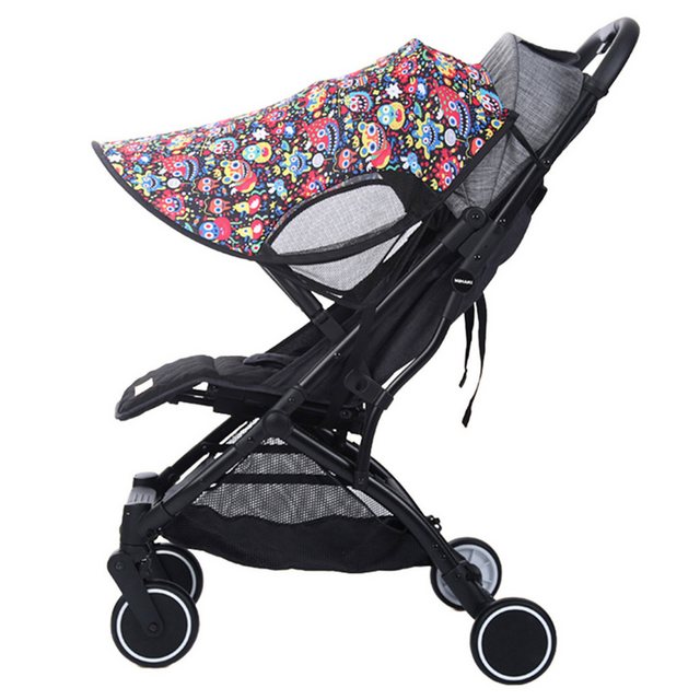 Daisred Kinderwagen-Sonnenschutzhülle Sonnensegel für Kinderwagen mit UPF 50+ Baby Buggy Sun Sonnendach, Durchmesser 70 cm