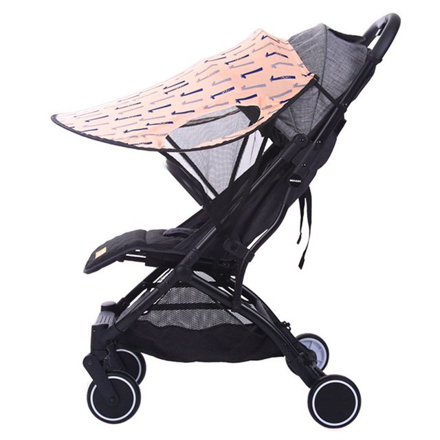 Daisred Kinderwagen-Sonnenschutzhülle Sonnensegel für Kinderwagen mit UPF 50+ Baby Buggy Sun Sonnendach, Durchmesser 70 cm