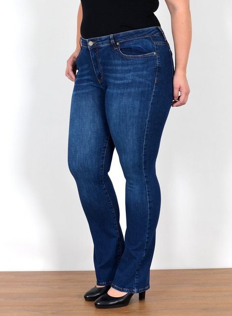 ESRA Bootcut-Jeans FB7 Damen Bootcut Jeans High Waist bis Übergröße, Damen Jeans Bootcut Hose hoher Bund weites Bein bis Plus Size, High Waist Jeans Damen Bootcut Hose hohe Leibhöhe bis Große Größe, Flared Jeans Schlag Jeanshose Schlaghose Schlagjeans Stretch, Damen Bootcut weite Jeans Hoch Bund Hose Bootcut Stretch, Bootcut Jeanshose Bootcut Jeans Bootcut Hose mit Schlag, Jeans Damen Jeans Hose Damen Hose, High Waist Jeans Damen High Waist, Damen Jeans Stretch Damen Jeans