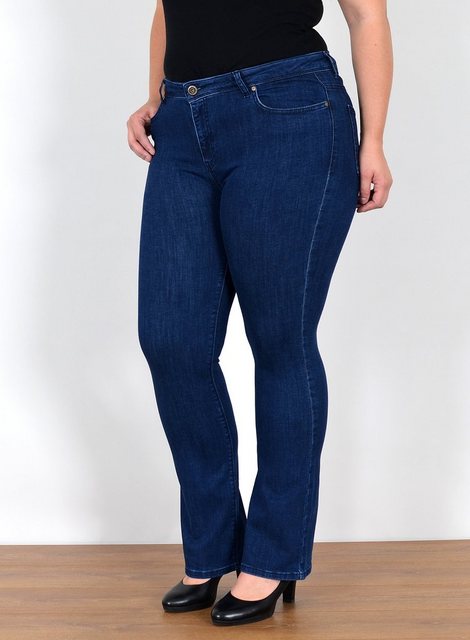 ESRA Bootcut-Jeans FB7 Damen Bootcut Jeans High Waist bis Übergröße, Damen Jeans Bootcut Hose hoher Bund weites Bein bis Plus Size, High Waist Jeans Damen Bootcut Hose hohe Leibhöhe bis Große Größe, Flared Jeans Schlag Jeanshose Schlaghose Schlagjeans Stretch, Damen Bootcut weite Jeans Hoch Bund Hose Bootcut Stretch, Bootcut Jeanshose Bootcut Jeans Bootcut Hose mit Schlag, Jeans Damen Jeans Hose Damen Hose, High Waist Jeans Damen High Waist, Damen Jeans Stretch Damen Jeans