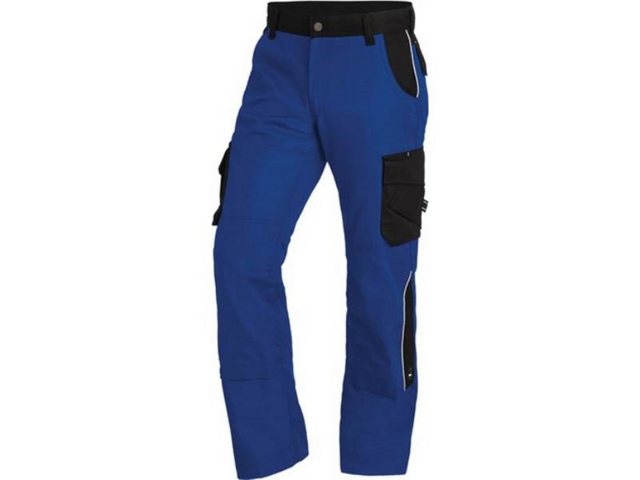 FHB Schutzhose Arbeitshose BRUNO Gr.52 royal/schwarz FHB 65% Baumwolle / 35% Polyeste