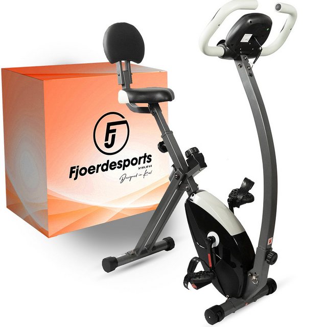 Fjoerdesports Heimtrainer Fjoerdesports Senioren Heimtrainer, Heimtrainer (Geschwindigkeitsüberwachung, gepolsterter Sitz, verstellbare Widerstandsstufen, Handpulssensoren, Zusammenklappbar, verstellbare Höhe, LCD-Display, Gepolsterter Sitz, verstellbare Widerstandsstufen), Heimtrainer Fahrrad, mit Trainingscomputer mit LCD-Anzeige