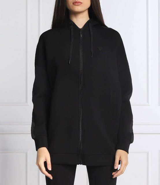 Guess Collection Sweatshirt - Oversize Zip-Hoodie - Sweatjacke - ALLIE LONG HOODED SWEATSHIRT