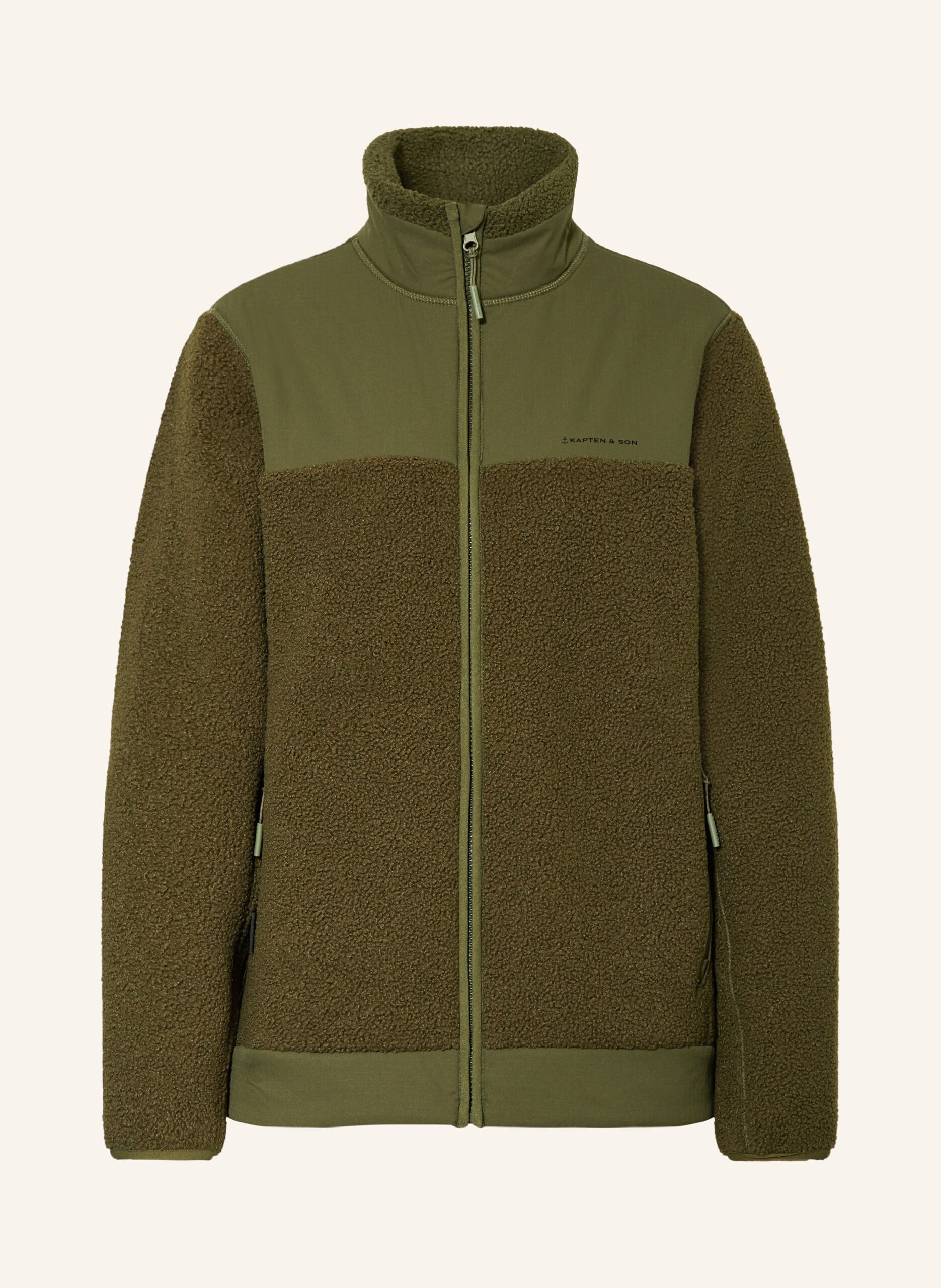 Kapten & Son Teddyfell-Jacke gruen