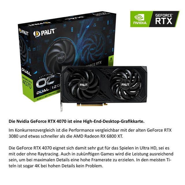 Meinpc Spectra Gaming-PC (Intel Core i9 i9-14900K, GeForce RTX 4070, 32 GB RAM, 1000 GB SSD, Wasserkühlung 360mm, Gaming, Gamer, Wasserkühlung, RGB)