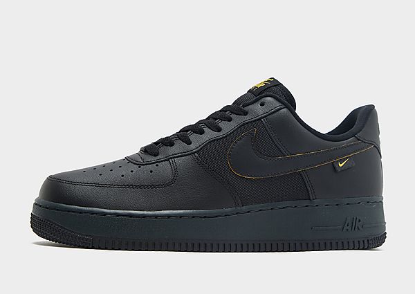 Nike Air Force 1 Low - Herren, Black/Dark Smoke Grey/University Gold