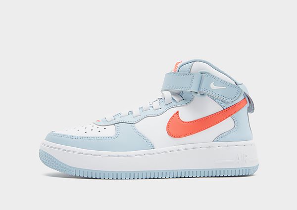 Nike Air Force 1 Mid Kinder - Kinder, Light Armoury Blue/White/Bright Crimson