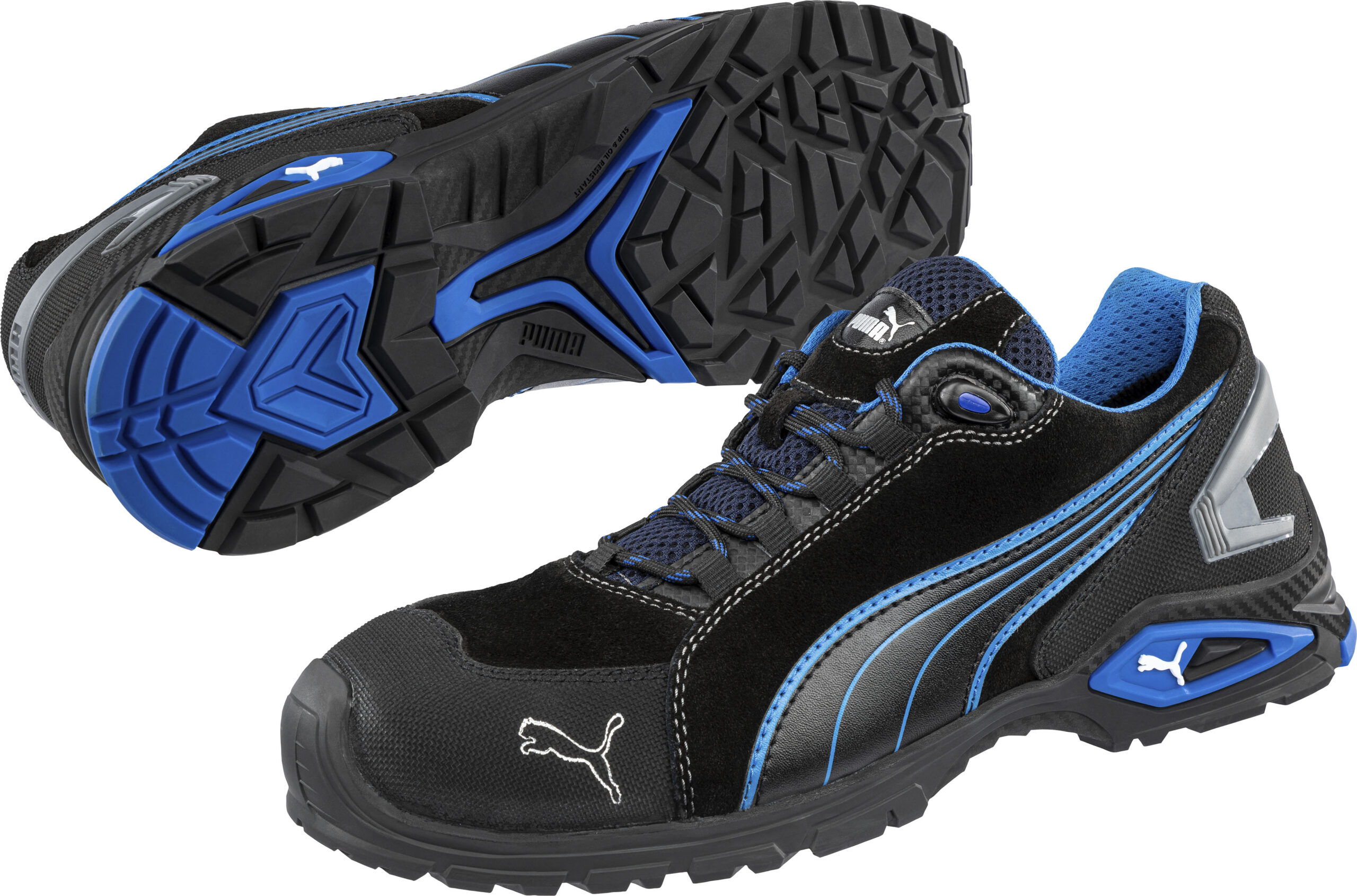 PUMA Safety Sicherheitsschuh "Rio Black Low", Sicherheitsklasse S3L FO SR, evercushion RELIEF" Premium-Einlegesohle