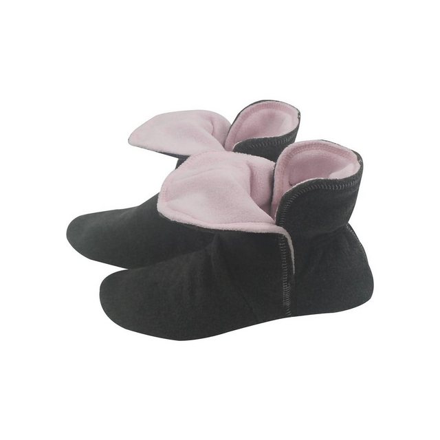 RAIKOU Hausstiefel Hüttenschuhe Stoppersocken für Damen Herren und Kinder Hausschuh (aus Miro Fleece Super Flauschige) mit ABS und Rutschfester Sohle