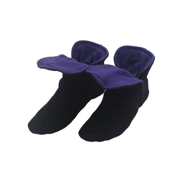 RAIKOU Hausstiefel Hüttenschuhe Stoppersocken für Damen Herren und Kinder Hausschuh (aus Miro Fleece Super Flauschige) mit ABS und Rutschfester Sohle