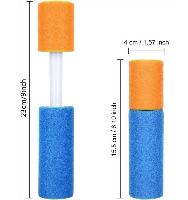 RefinedFlare Sandform-Set Kinderschaum-Wasserpistole, bunt, 4-teiliges Strandspielzeug-Set