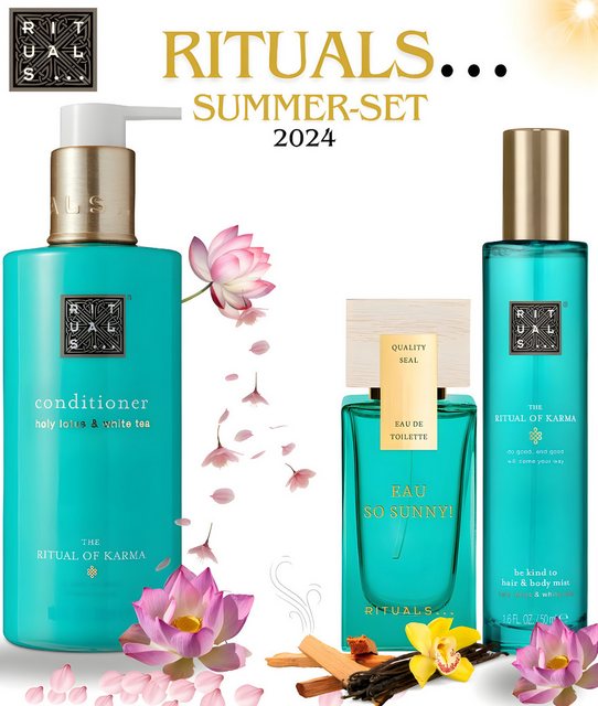 Rituals Pflege-Geschenkset The Rituals Summer Set - Ideal zum Reisen&Verschenken im Sommer, 3-tlg., sommerliche Damen Pflege - langanhaltend, verführerisch, intensiv