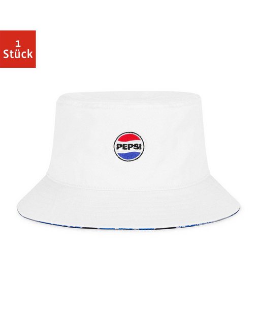 SNOCKS Fischerhut SNOCKS x Pepsi Bucket Hat Sonnenhut unisex (1-St) aus 100% Bio-Baumwolle, perfekter Sonnenschutz