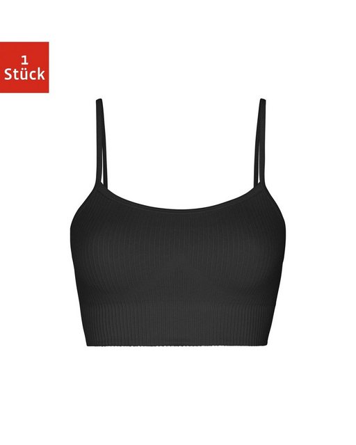 SNOCKS Sport-BH Gerippter Sport-BH Damen (1-tlg) seamless und blickdicht, perfekt für den Sport