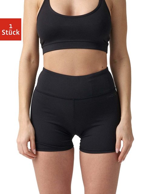 SNOCKS Sporthose High Waist Hot Pants (1-tlg) blickdickt, mit Schlüsselfach und ohne kratzenden Zettel