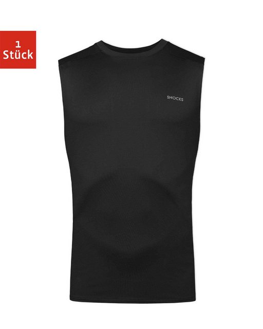 SNOCKS Tanktop Mesh Herren (1-tlg) ohne kratzenden Zettel, schnelltrocknend und komfortabel