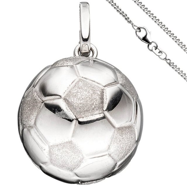 Schmuck Krone Schmuckset Schmuck-Set, Fußball Panzerkette 925 Silber 38cm, Silber 925